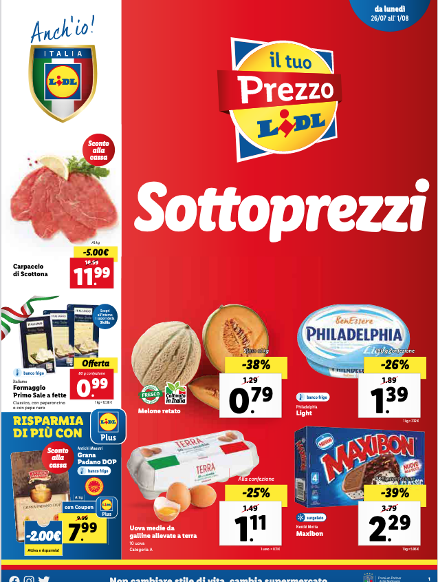 Nuovo Volantino Lidl Sottoprezzi Cosenza Prime