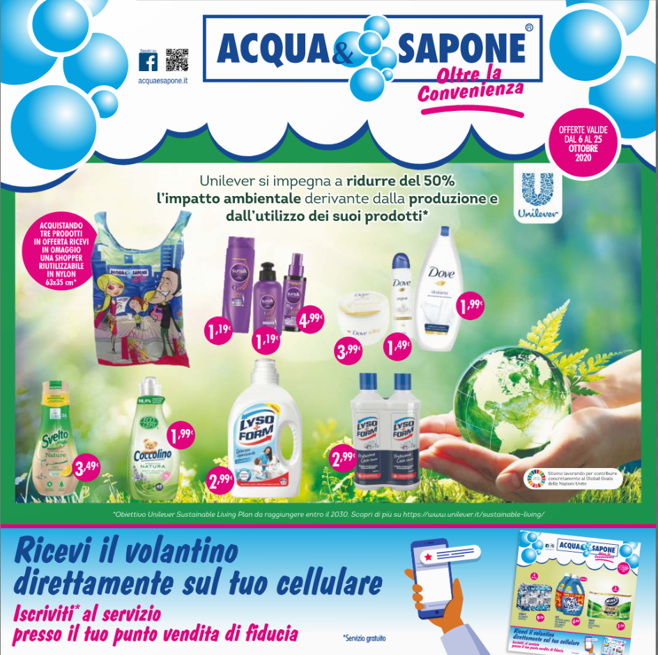 Acqua&Sapone Volantino dal 06 al 25 OTT 2020