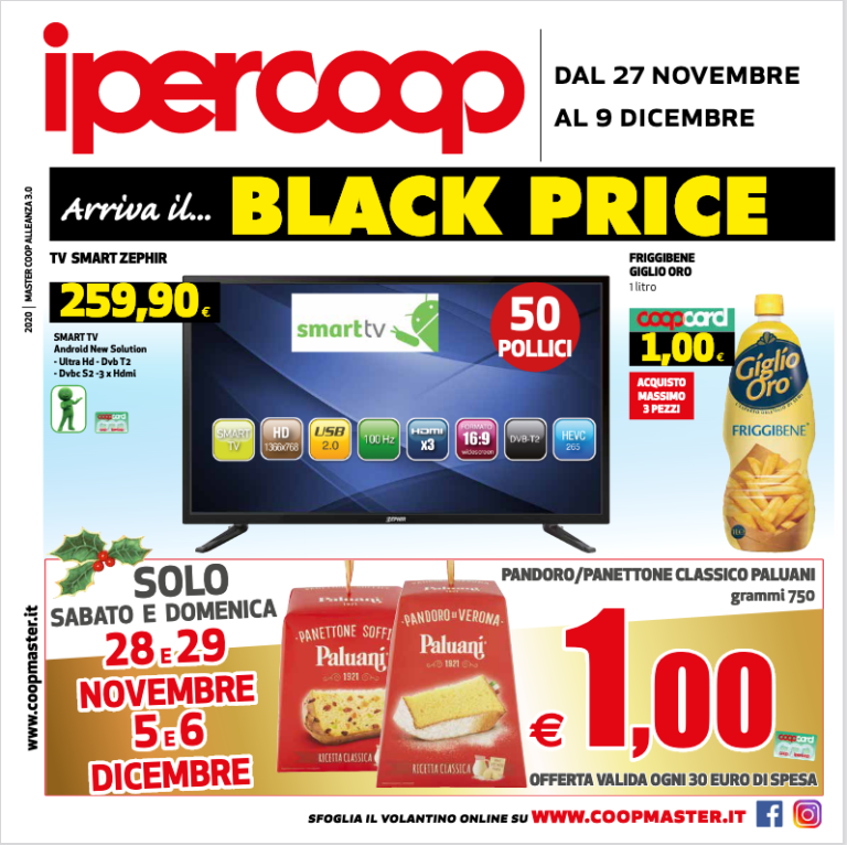 IPERCOOP ARRIVA IL VOLANTINO BLACK PRICE!!! - COSENZA PRIME