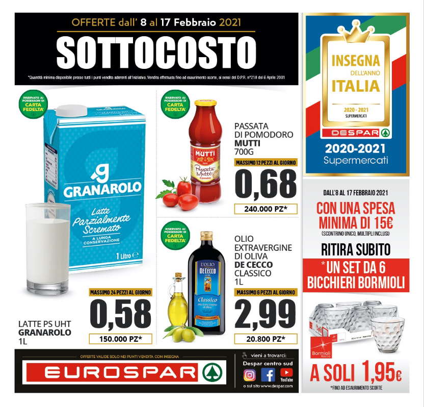 EUROSPAR VOLANTINO SOTTOCOSTO