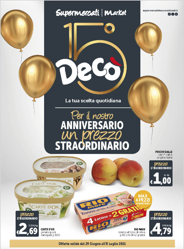 Decò Volantino Anniversario