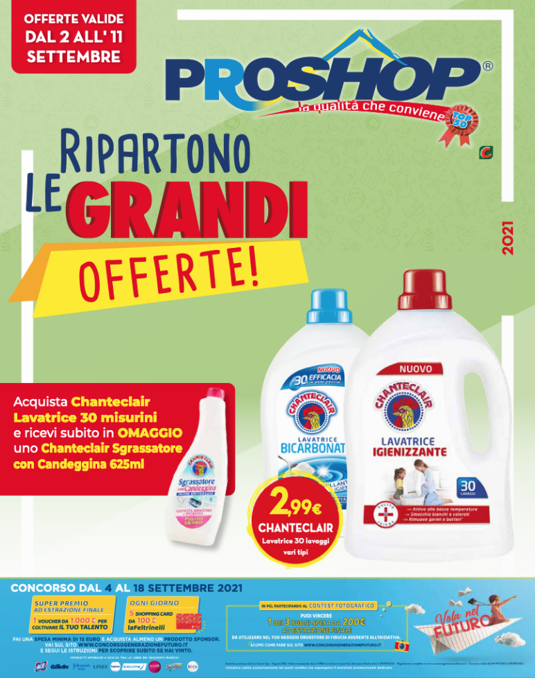 PROSHOP RIPARTONO LE GRANDI OFFERTE