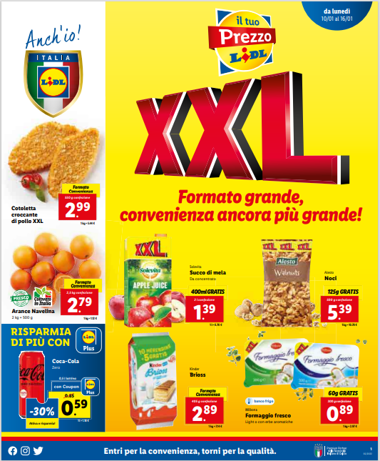 Nuovo Volantino LIDL fino al 16 Gennaio