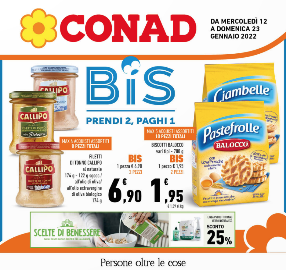 Conad BIS Prendi 2 Paghi 1